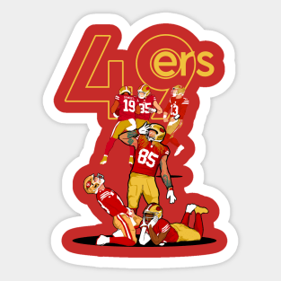San Francisco 49ers : George kittle x Deebo Samuel x Brock Purdy Sticker